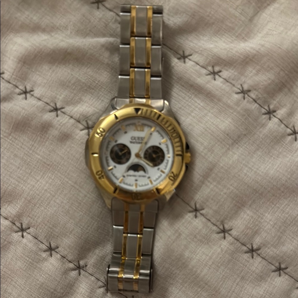 Guess Two-Tone Chronograph Watch